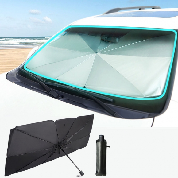 우산형 앞유리 차량용 햇빛가리개(140x79cm)