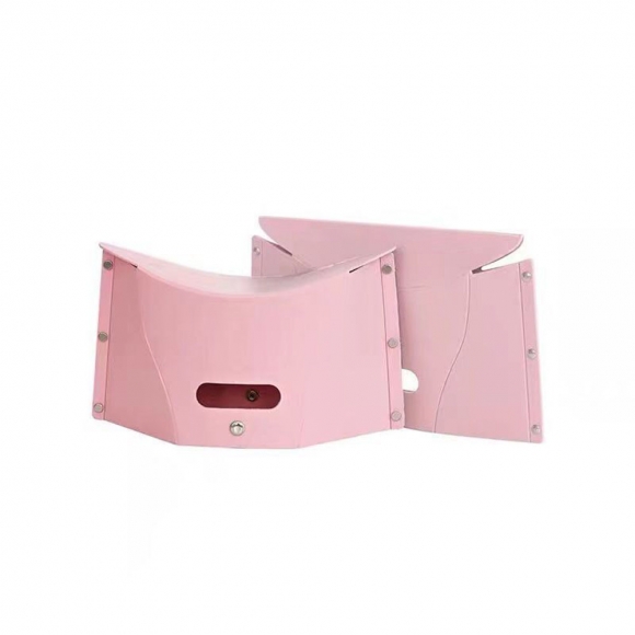 백스타일 휴대용 각접기 의자(핑크) (37.2cmx21cm)