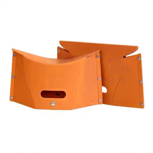 백스타일 휴대용 각접기 의자(오렌지) (53.5cmx25.5cm)
