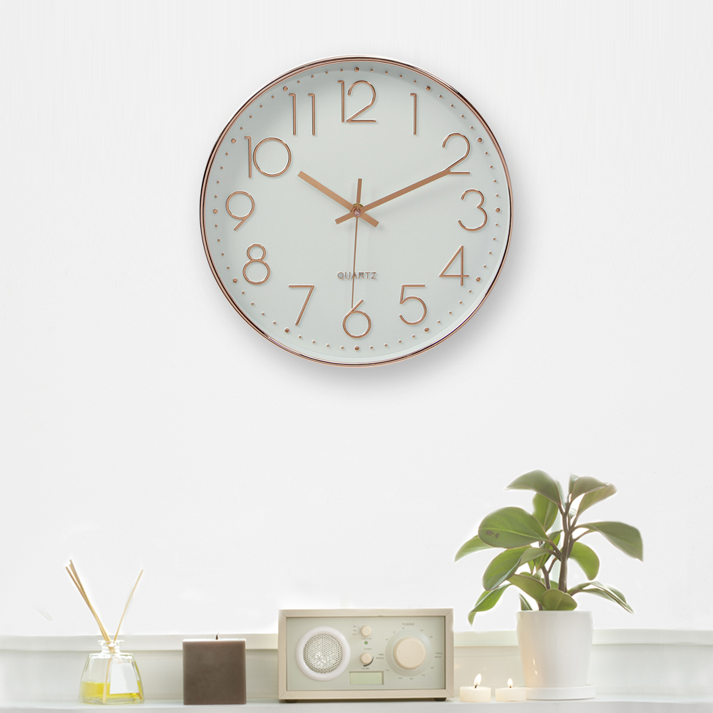 Oce 저소음 유리 액자 고급 벽시계 깔끔한 시계 주방 엔틱 인테리어 wall clock 월클락 빈티지 벽시계