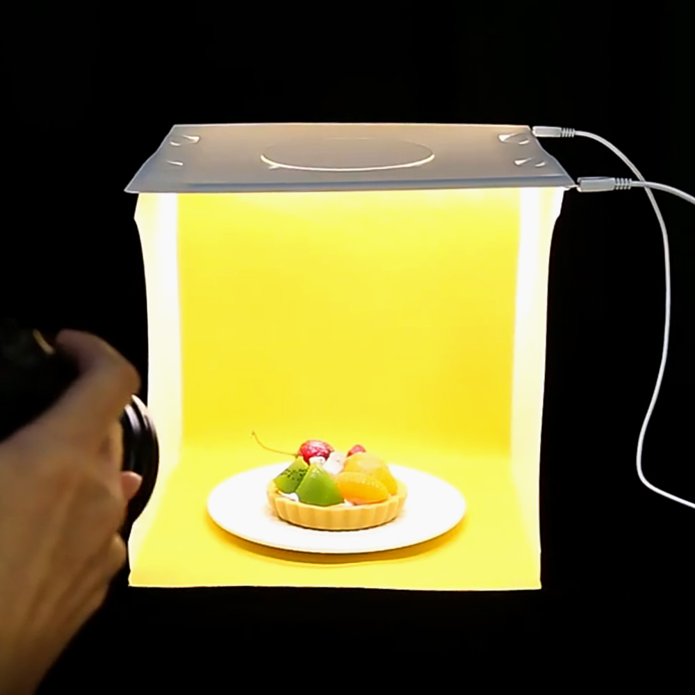 6컬러 사진 촬영 포토 부스 제품 스튜디오 듀얼라이트 filmingcasket 홈 간이 스튜디오 LED 케이스