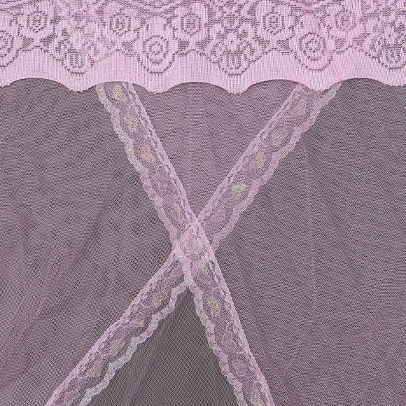 샤르망 캐노피 침대 모기장(180x200cm) (핑크)