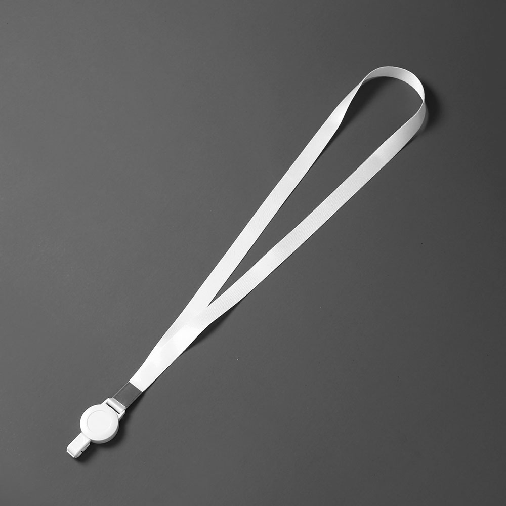 Oce 넙적 사원증 목걸이줄 넥스트랩 화이트 사원증 넓은 줄 명찰 끈 목걸이 아이디 신분증 스트랩