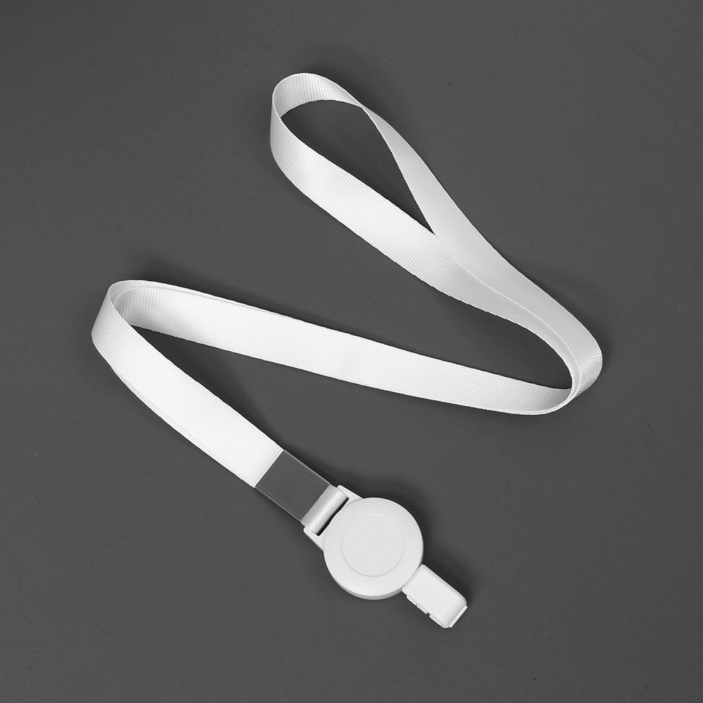 Oce 넙적 사원증 목걸이줄 넥스트랩 화이트 사원증 넓은 줄 명찰 끈 목걸이 아이디 신분증 스트랩