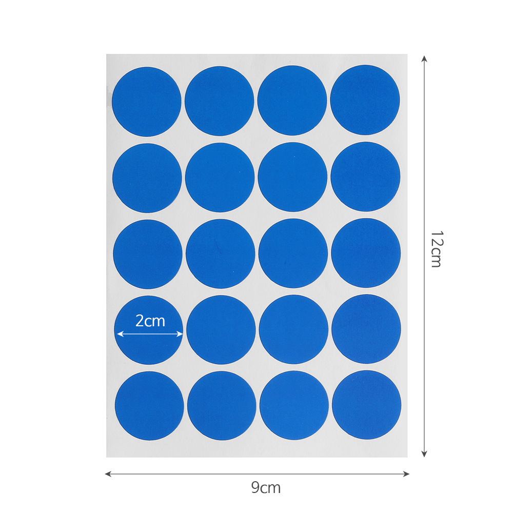 20mm 원형 스티커 12p 블루 원형스티커 동그라미스티커