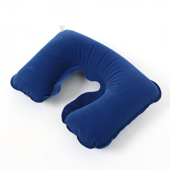 휴대용 에어 목베개(안대+귀마개) 3종세트(블루)