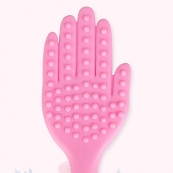 지압돌기 손모양 팡팡 안마기(핑크)