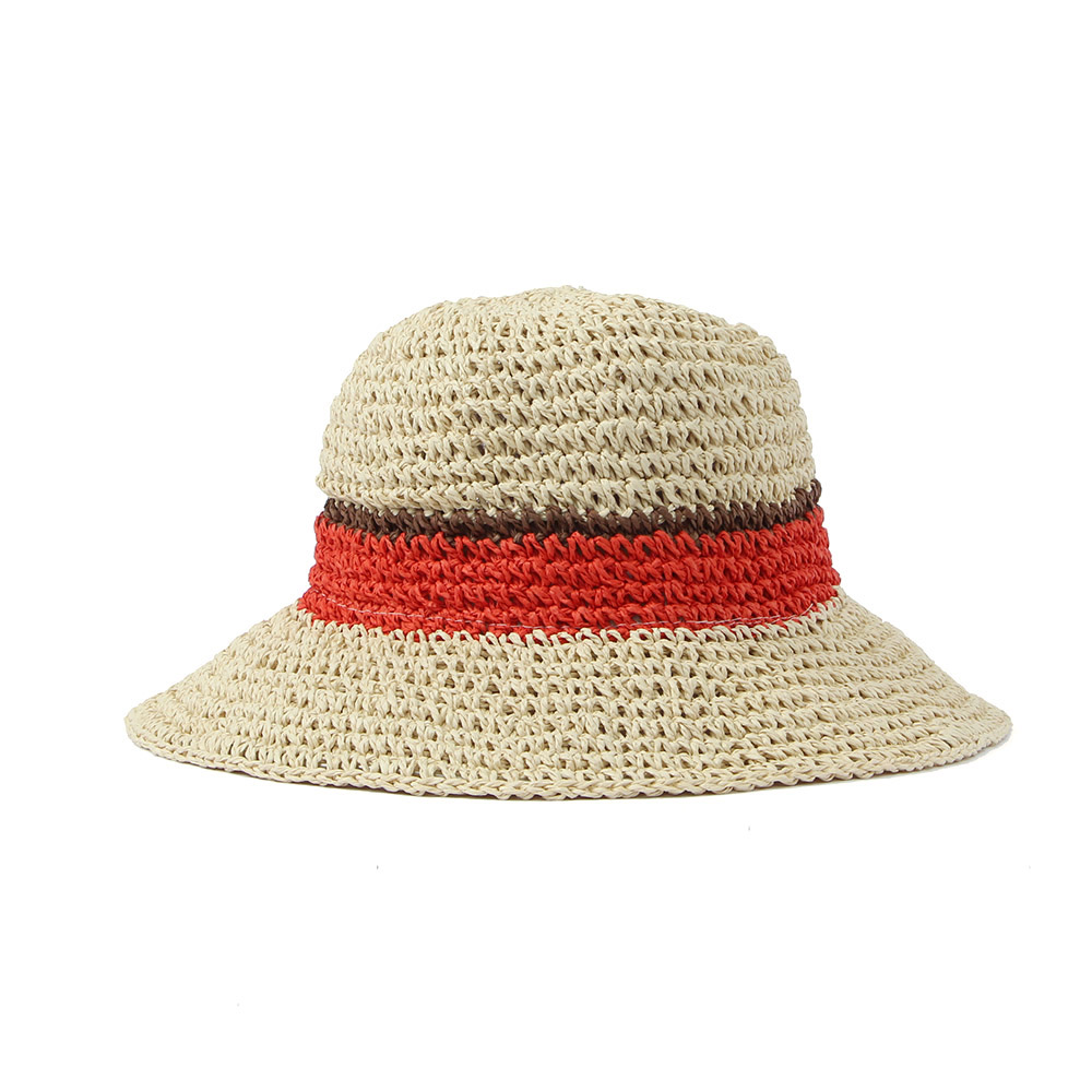 벙거지 뜨개 끈 모자 비치 햇 베이지 바다 패션 소품 카우보이 버킷 끈달린 모자
