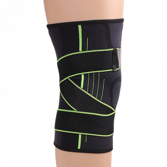 더블업 스트랩 무릎 보호대 2p세트(M) (그린)