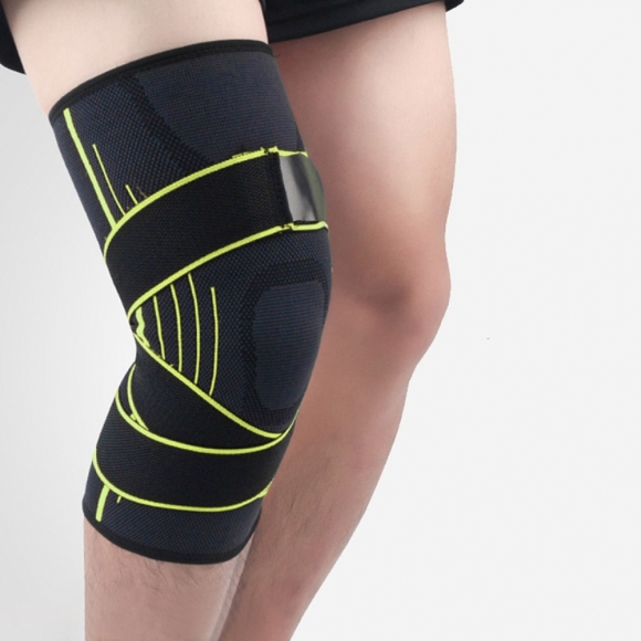 더블업 스트랩 무릎 보호대 2p세트(M) (그린)