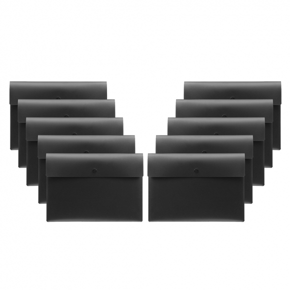 심플리 A4 똑딱이 파일 10p세트(블랙)