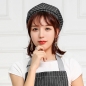 스트라이프 베레모 주방모자(블랙)