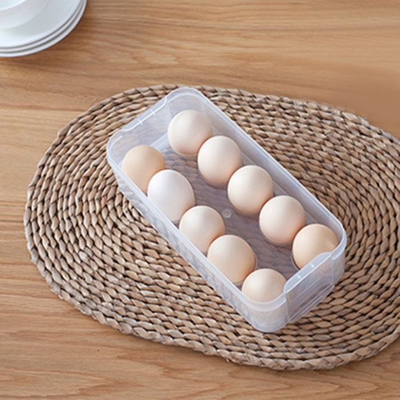 [쿠킹홈] 날짜 다이얼 10구 계란케이스(그린)