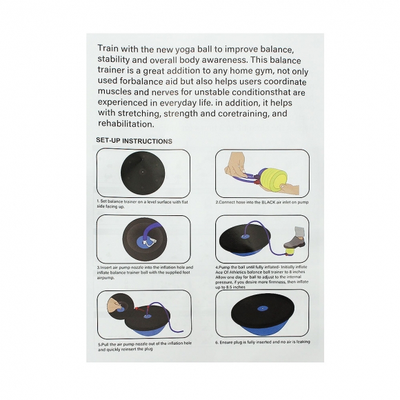 홈트레이닝 줄무늬 밸런스볼(실버)