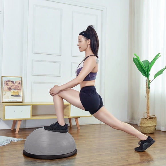 홈트레이닝 줄무늬 밸런스볼(실버)