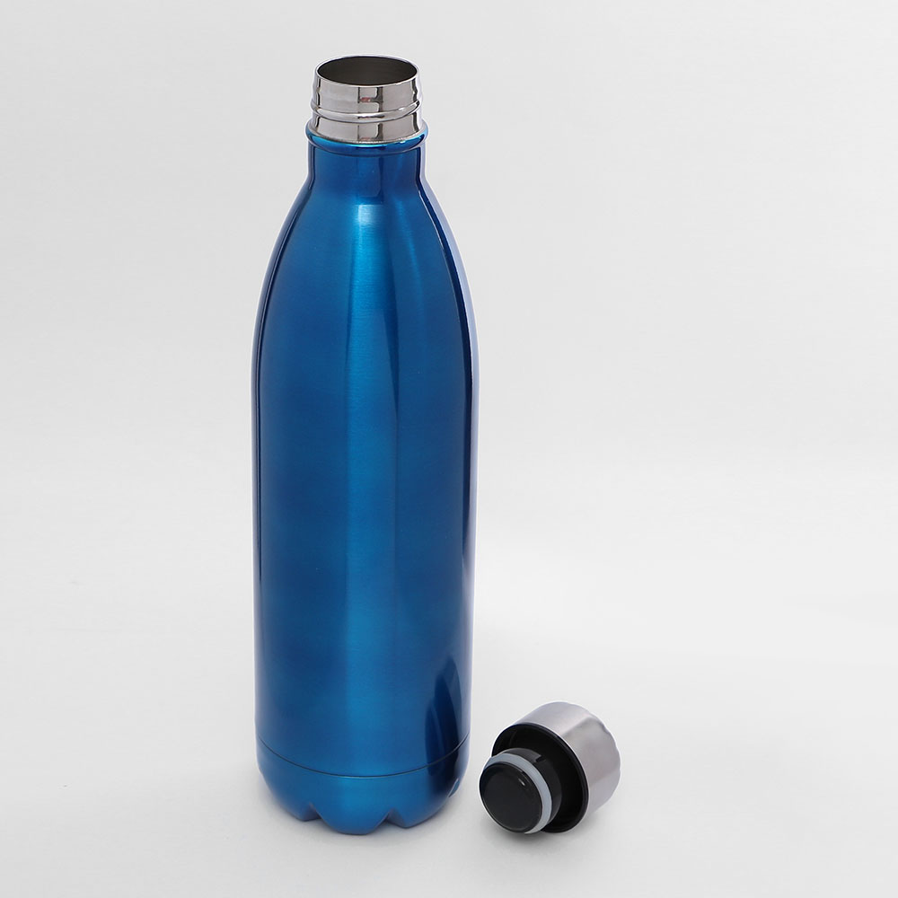 Oce 304 스텐 진공 물병 특이한 텀블러 1L 블루 휴대용 보틀 예쁜 보온병 밀폐 물병