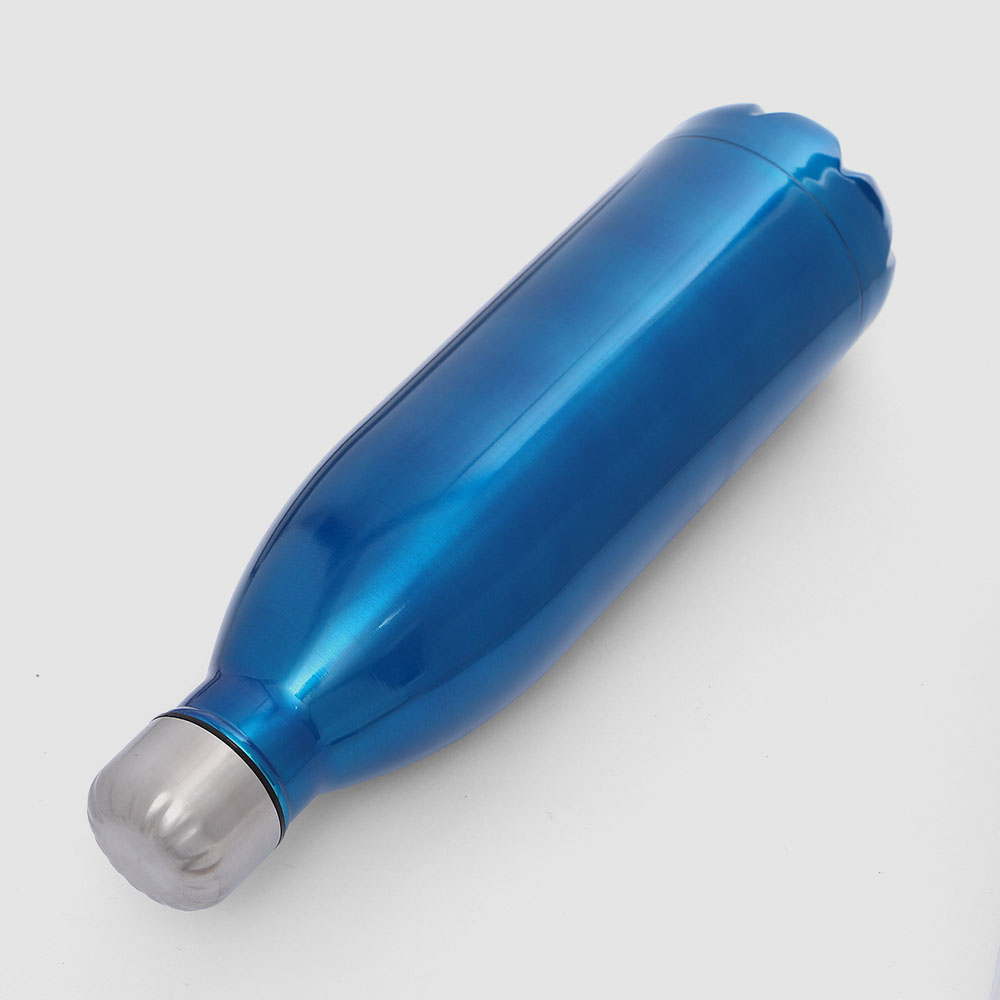 Oce 304 스텐 진공 물병 특이한 텀블러 1L 블루 휴대용 보틀 예쁜 보온병 밀폐 물병