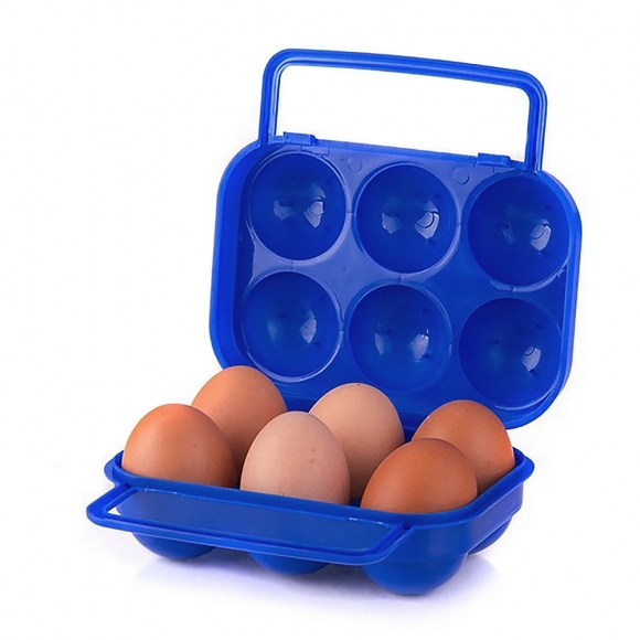 [쿠킹홈] 휴대용 6구 계란케이스(블루)