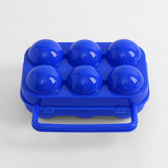 [쿠킹홈] 휴대용 6구 계란케이스(블루)