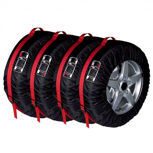 타이어 보관 커버 4p세트(S) (레드)