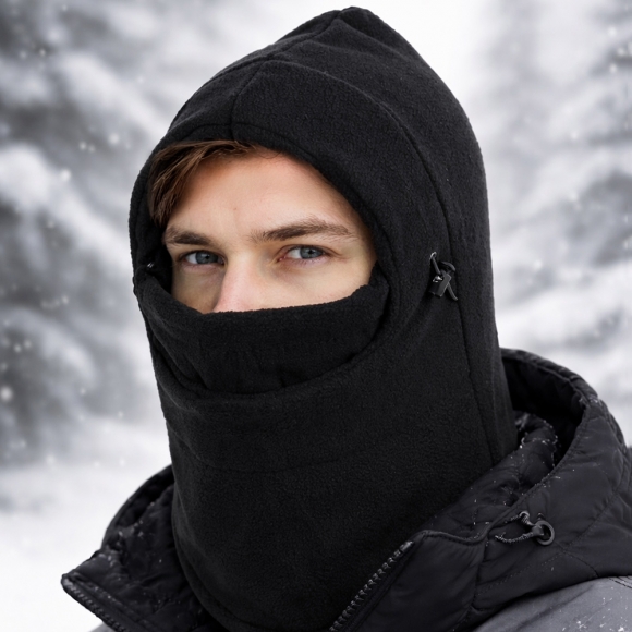 더블업 방한 넥워머 바라클라바(블랙)
