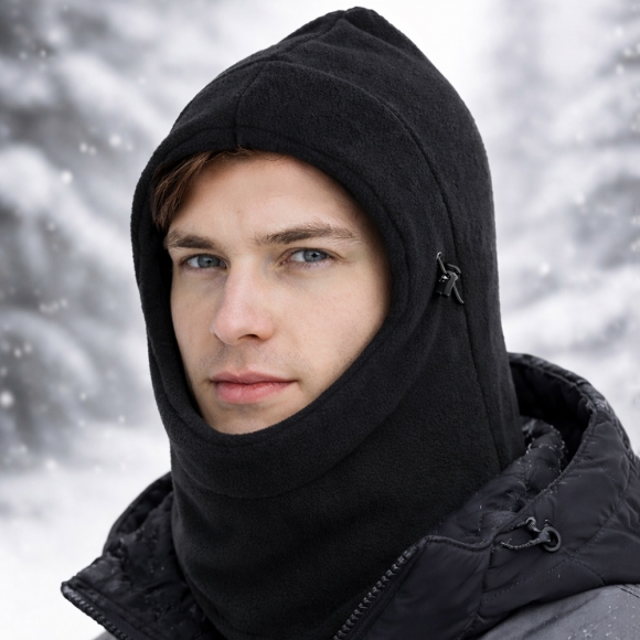 더블업 방한 넥워머 바라클라바(블랙)