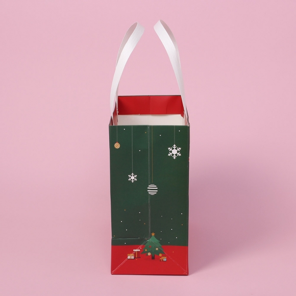 메리 크리스마스 쇼핑백(30x27cm) (그린)
