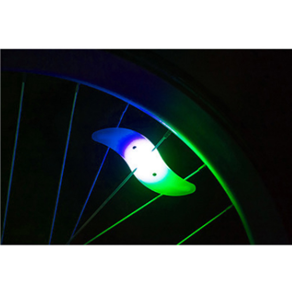 실리콘 LED 자전거 휠라이트 플래시 믹스 자전거 조명 안전 라이트 주행등 바퀴 휠조명