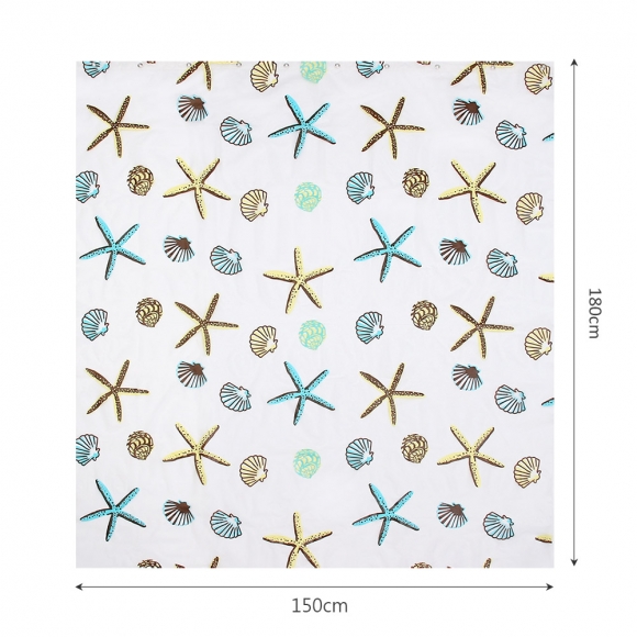 별가사리 패턴 샤워커튼(150x180cm)