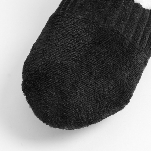 코지 겨울 덧신 털실내화(245~255mm) (블랙)