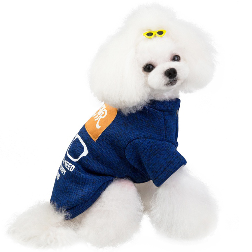 Oce 강아지 예쁜 옷 니트 조끼 S 블루 펫 피크닉 강아지 의상 멍멍이 패션