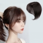[언니네 가발] 인모 탑커버 앞머리 정수리가발(중형/25cm) (다크브라운)