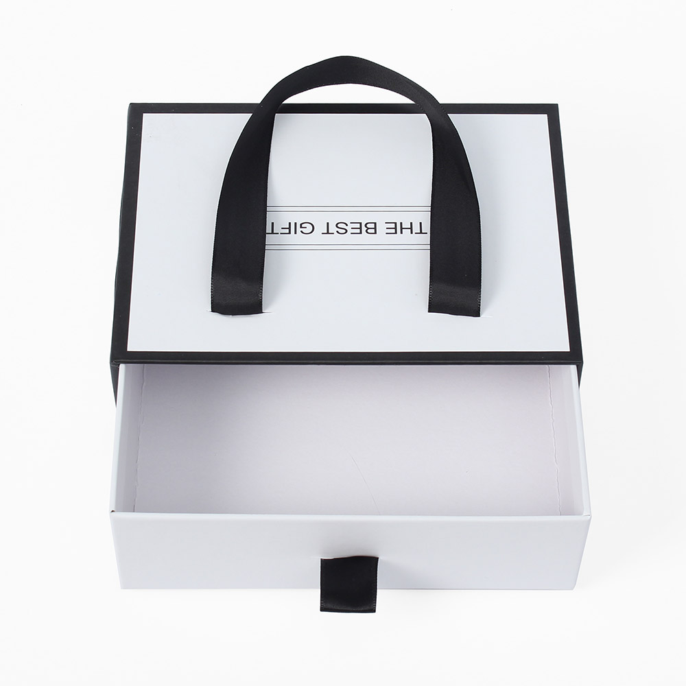 Oce 종이 서랍 쇼핑백 상자 화이트 선물 박스 17x12.5 하얀색 기프트백 gift box 페어퍼 끈 박스