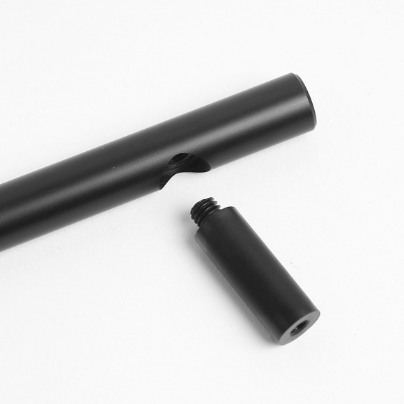 1p 솔리드 일자 가구손잡이(96mm) (블랙)