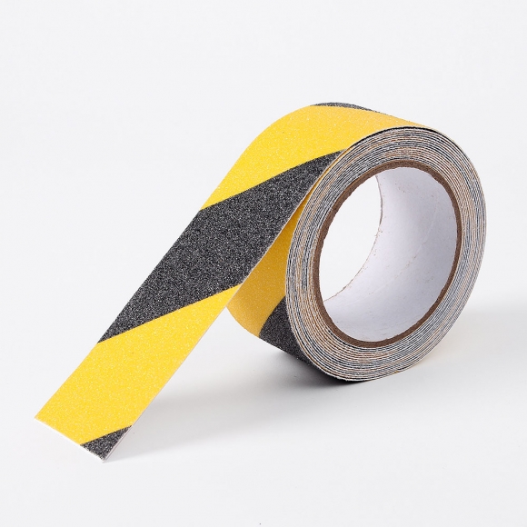 안전라인 미끄럼방지 테이프(5cmx5M) (옐로우블랙)