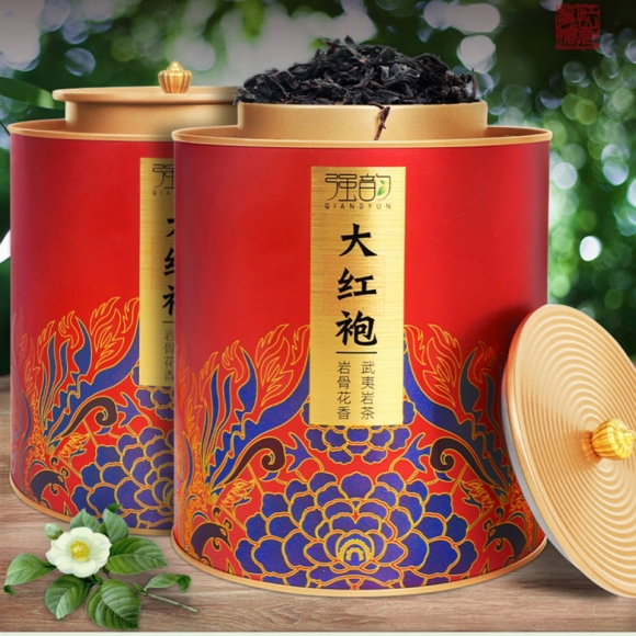 (해외직구)중국명차 우롱차 무이산 대홍포 캔 500g