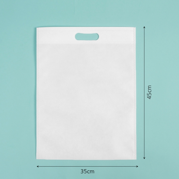 컬러 부직포 가방(35x45cm) (화이트)