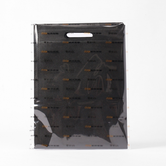 컬러 부직포 가방(25x35cm) (블랙)