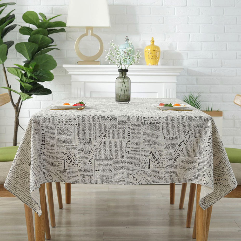 Oce 린넨 빈티지 카페 테이블보 식탁보 140x200cm 천 식탁 커버 유니크 카바 홈까페 식탁 매트