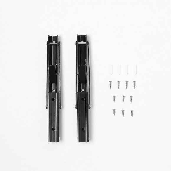 영달철물 벽고정 접이식 선반대 2p세트(25cm) (블랙)