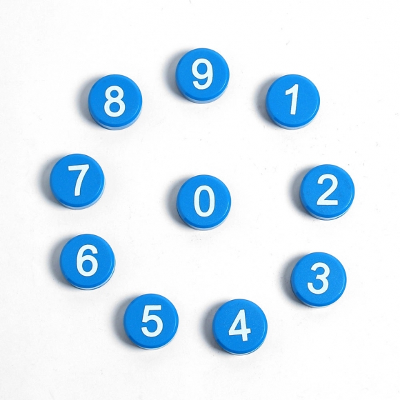 컬러 숫자 자석홀더 10p세트(블루)