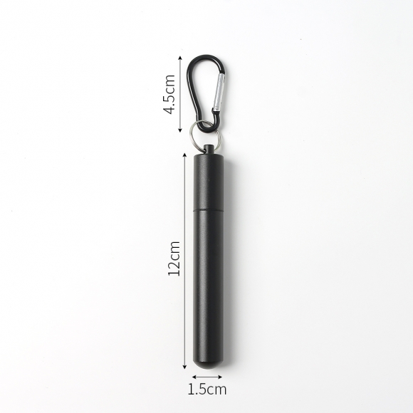 에코존 길이조절 휴대용 스텐 빨대(1.4cm) (A형)
