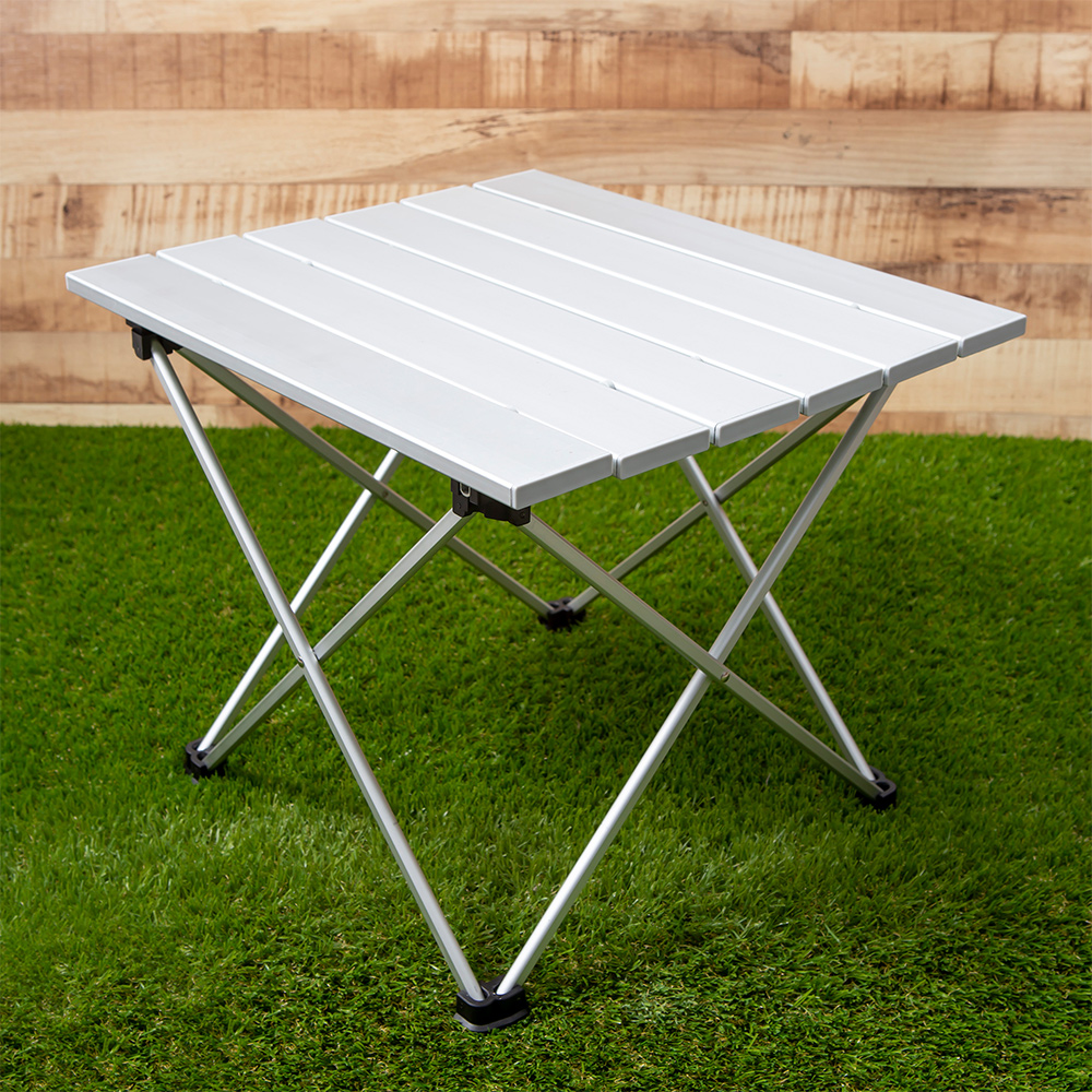 알미늄합금 경량 테이블 야외용 접는 식탁 실버 간의작업대 캠핑간이보조탁자 접이식행사탁자