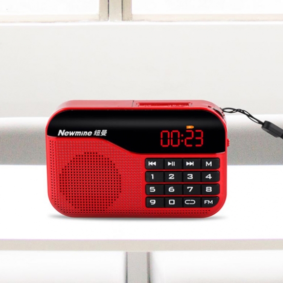 (해외직구)N63 소형 충전 효도 라디오(레드)