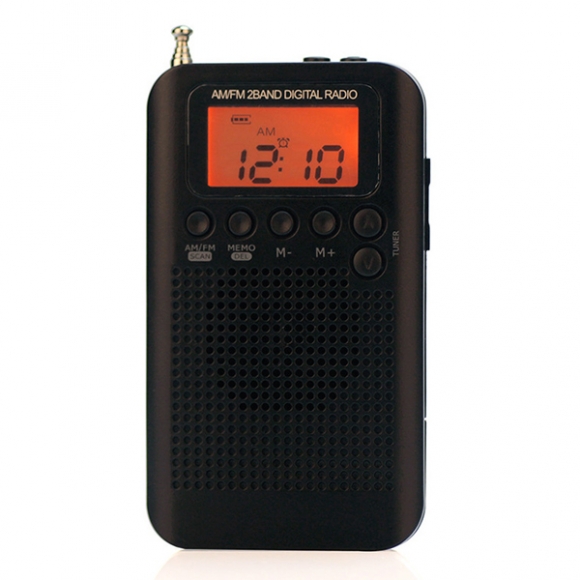 (해외직구)HRD-104 소형 효도 라디오(블랙)