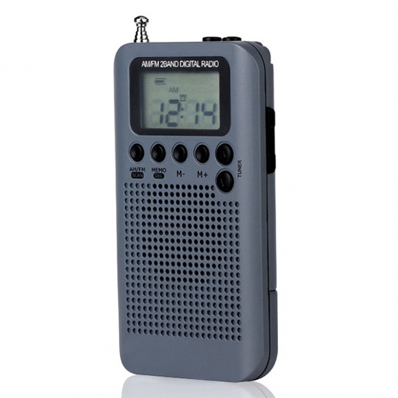 (해외직구)HRD-104 소형 효도 라디오(그레이)