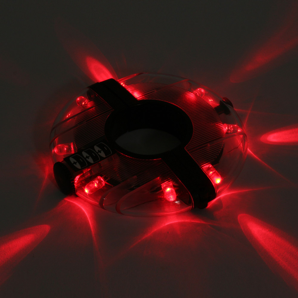 허브 LED 자전거 휠라이트 플래시-레드 자전거 라이트 야광 후레쉬 형광 플래쉬