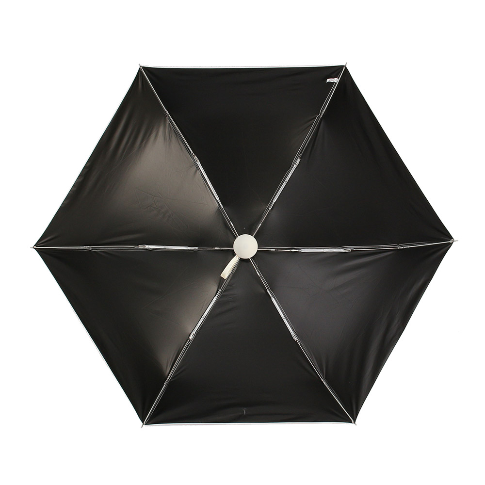 Oce 5단 미니 수동우산 겸 양산 화이트 튼튼한 우양산 초경량 양우산 접는 암막 우산