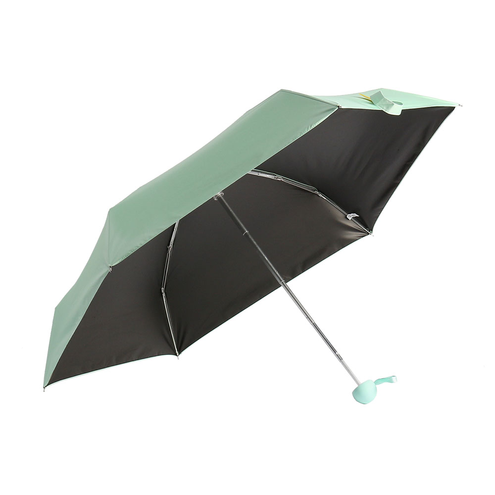 Oce 5단 미니 수동우산 겸 양산 민트 접이식  가벼운 단우산 휴대용 수동우산 초경량 양우산