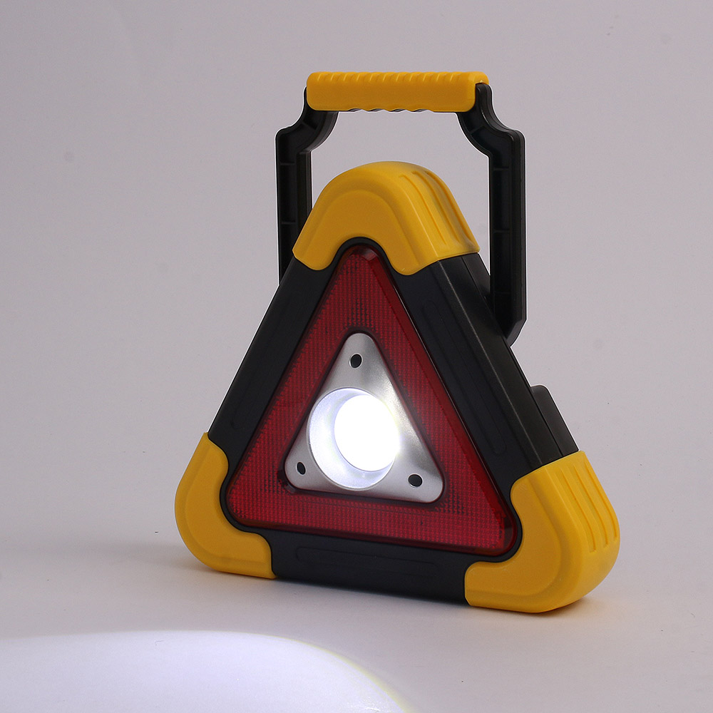 Oce 깜빡이 먼거리 차량 비상 삼각대 옐로우 차량 안전키트 교통 신호 필수품 LED 삼각대 랜턴
